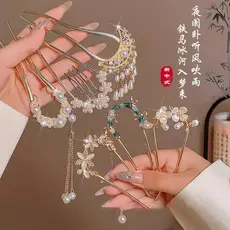 Novo estilo chinês antigo borla hairpin feminino bobina hairpin nicho luz luxo High-End estilo chinês cocar