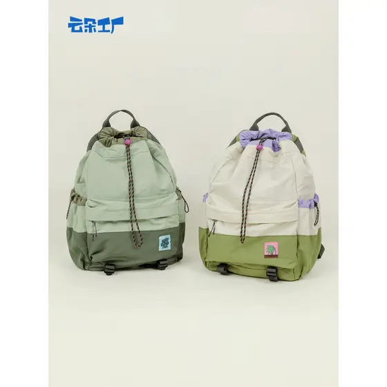 Nuvem fábrica flor ciência leve mochila cordão saco de escola esportes ao ar livre montanhismo grande capacidade saco de