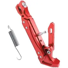 Universal Motocicleta Kickstand Ajustável Pé Suporte Lateral Estacionamento Para Moto Elétrica (Vermelho)