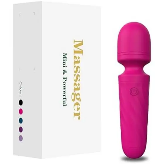 Mini Ferramenta Massageadora Pessoal Portátil-À Prova D'água , Recarregável Por USB , 10 Vibrações-Perfeita Nas Costas ,
