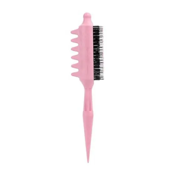 Escova Circular Multifuncional De Dentes De Nylon , Pente De Rolo Encaracolado Adequado Para Cabelos Lisos De Raiz De Ca