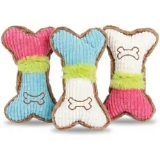 Brinquedos De Pelúcia Calmantes Para Cães , 3 Pacotes De Estridentes Em Forma De Osso Fofos , Brinquedo Durável Mastigar