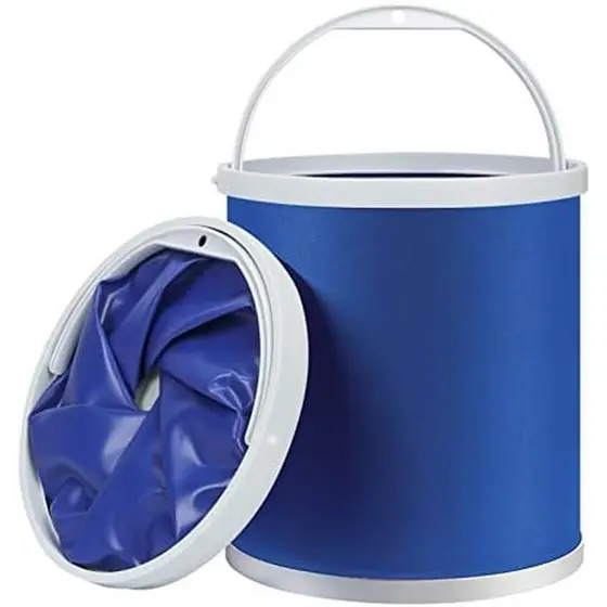 Balde De Pesca Dobrável Para Acampamento Homelove-11L (2.9 Galões) Recipiente De Água Pop-Up Durável Lavagem De Carros ,