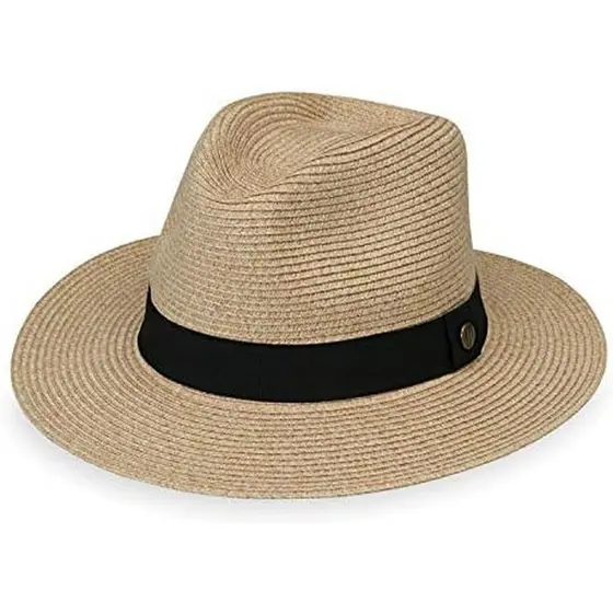 Wallaroo Hat Company Men's Palm Beach Fedora – Proteção Solar UV UPF 50 + , Chapéu De Sol De Aba Larga , Design Embaláve