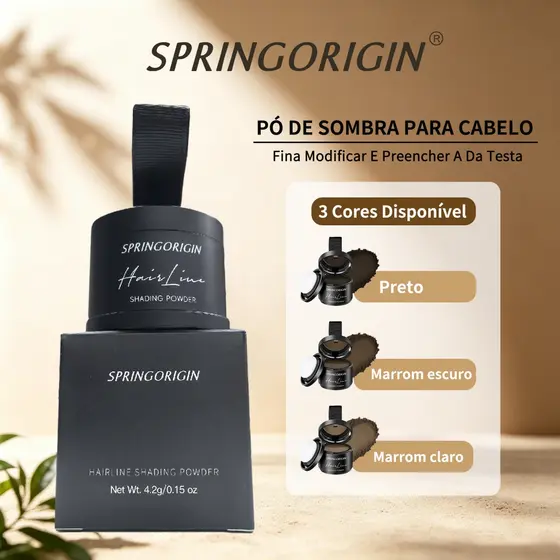 [3 Cores] SPRINGORIGIN Pó De Linha Capilar À Prova D'água E Resistente, com proteínas que maciam e preenchem falhas