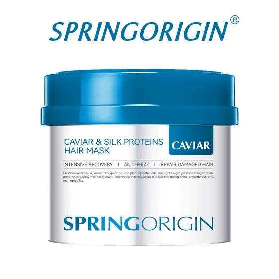 SPRINGORIGIN Máscara Capilar Caviar 250ml Para cabelos secos e químicos , brilho nutritivo