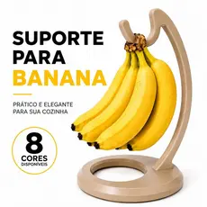 Suporte para Bananas de Mesa Fruteira com Gancho Porta Bananas Cozinha Organizador