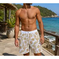 Bermuda Surf Tactel Estilo Havaiano Short Adulto Masculino Moda Praia
