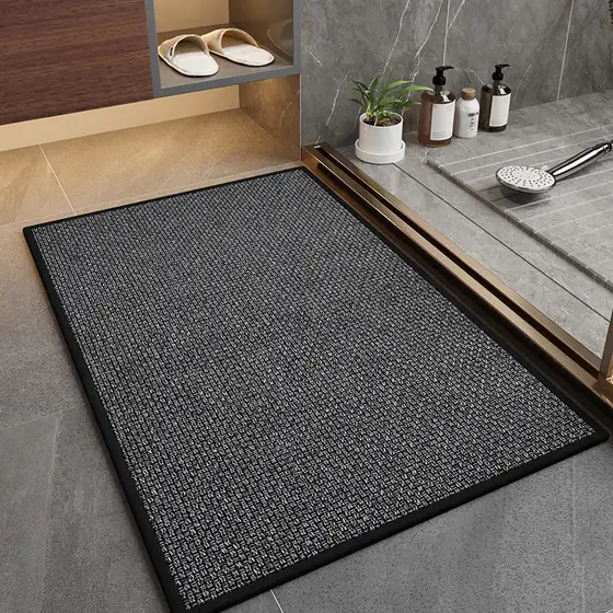 Tapetes de banheiro absorvem água antiderrapante tapetes de banheiro pés de banheiro de porta tapetes de porta d
