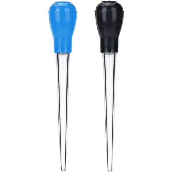 Espátulas Longas para Cozinhar com Medidas, Apenas para Líquidos em Temperatura Ambiente, Cores Azul e Preto VVBI