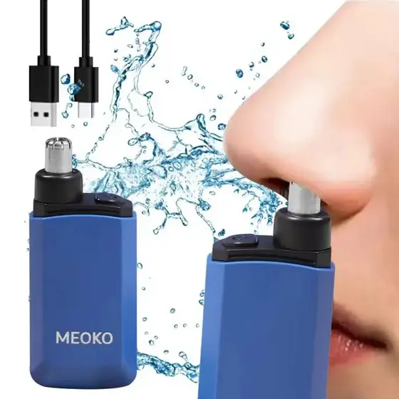 3 em 1, Aparador Elétrico de Pelos do Nariz, Aparador Indolor de Sobrancelhas e Pelos Faciais, Carregamento USB, Fácil L