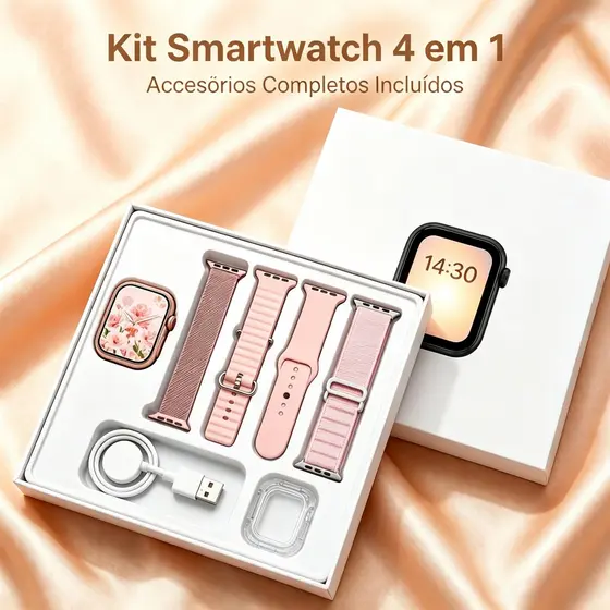 OneEscolha Smartwatch Relógio Inteligente Monitor de Saúde Passos Calorias Sono Pronta Entrega São Paulo