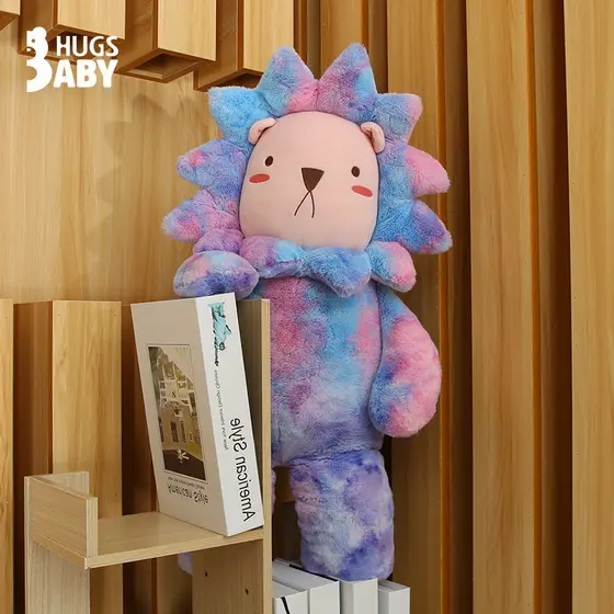 Boneca fofa leão Ragdoll brinquedo de pelúcia colorido boneca menina cama acompanhando presente de aniversário dar prese