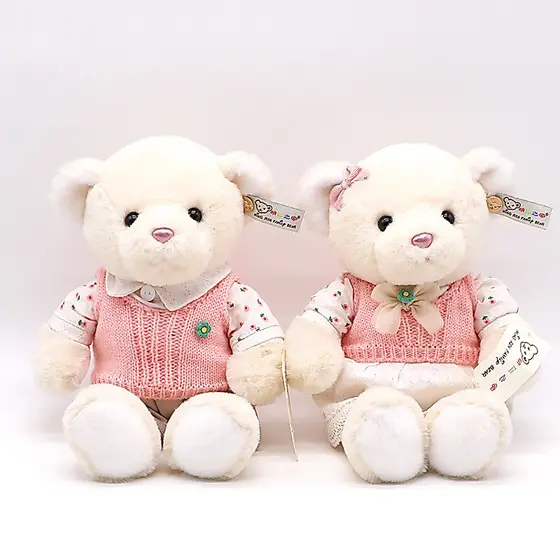 Bonecas de urso de casal, bonecas de urso de pelúcia, bonecas de urso de abraço, presentes de dia dos namorados, present