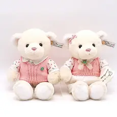 Bonecas de urso de casal, bonecas de urso de pelúcia, bonecas de urso de abraço, presentes de dia dos namorados, present