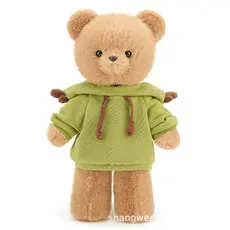 Moletom com capuz urso boneca brinquedo de pelúcia urso de pelúcia boneca calmante dormir boneca bonito urso sem fiapos