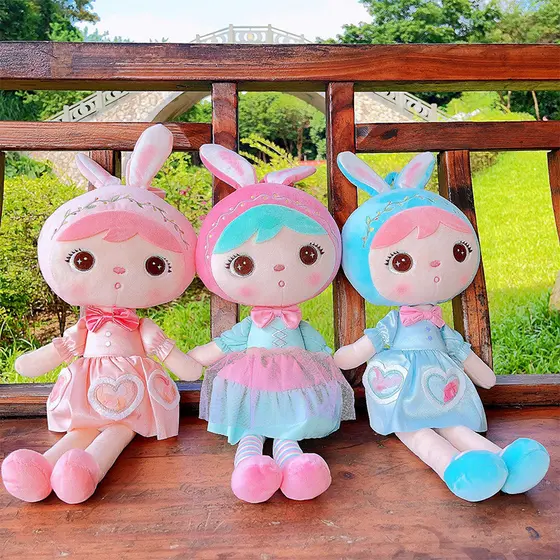 Boneca princesa, boneca de menina, brinquedo de pelúcia fofo de desenho animado, boneca de acompanhamento de menina, bon