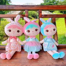 Boneca princesa, boneca de menina, brinquedo de pelúcia fofo de desenho animado, boneca de acompanhamento de menina, bon