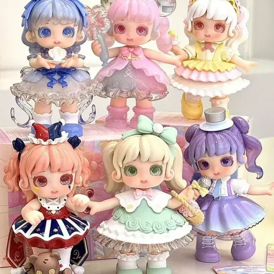 Nova Mina Phantom paraíso chá festa mistério caixa na moda jogar boneca figura menina bonito decoração de mesa presente