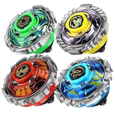 Novo Conjunto de Batalha de Piões de Metal de Liga Tornado Boy para Meninos e Crianças, Pião Mágico com Corda de Puxar,