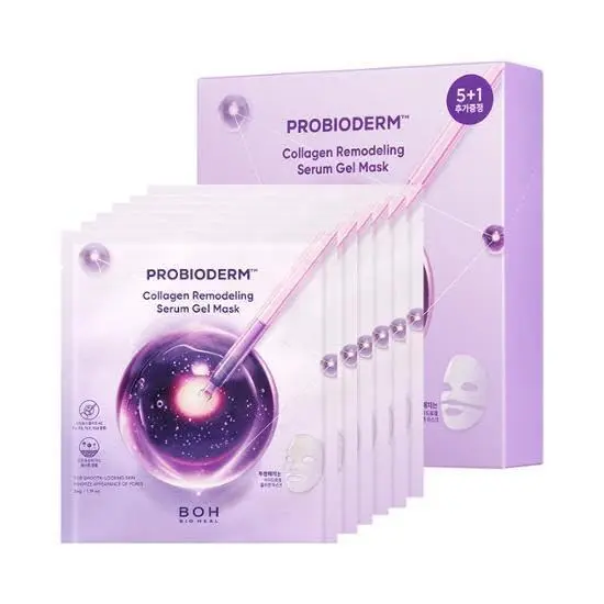 BIOHEAL BOH PROBIODERM ™   Máscara em Gel Sérum Remodeladora de Colágeno (6 unidades X 34g) |   Máscara de Hidrogel com