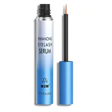 Sérum para Crescimento de Cílios W3W – Intensificador de Cílios com Peptídeos para Cílios e Sobrancelhas Mais Longos e M