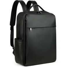 MASINTOR Mochila de Couro PU para Laptop de 15,6 polegadas para Mulheres, Grande Mochila Casual para Faculdade e Viagem,