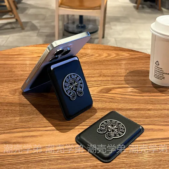 carteira magsafe Street Wear personalidade tridimensional corvo coração titular do cartão suporte magnético adequado par