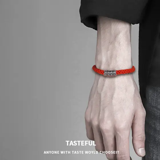 pulseira masculina pulseira masculina na moda ins nicho Design Original Benming ano trançado pulseira