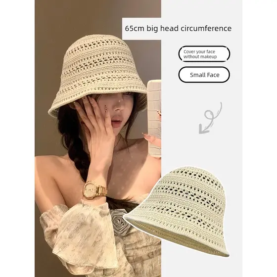 bone feminino boné feminino Chapéu balde de malha oco feminino 2026 novo estilo japonês balde chapéu ins estilo fino li