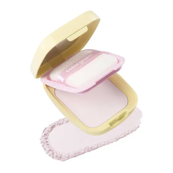 Colorgram Pó Compacto para Retoque de Sebo |   Pó Facial Fixador de Acabamento Mate para Pele Normal a Oleosa, Proporcio