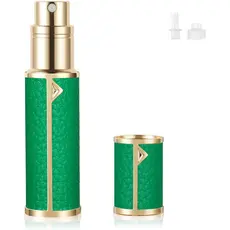 Frasco de perfume em couro PU LOPHE, atomizador de perfume para viagem, recarregável e reutilizável, adequado para encon