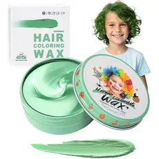 Tintura temporária verde para crianças, tintura instantânea verde, tintura verde unissex, pasta de coloração para menina