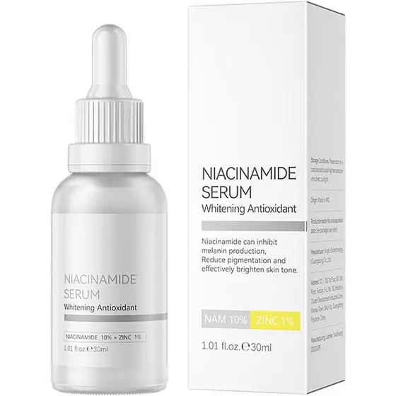 Sérum de niacinamida, 10% de niacinamida + 1% de zinco, anti-acne, anti-olheiras, sérum anti-envelhecimento, reduz rugas