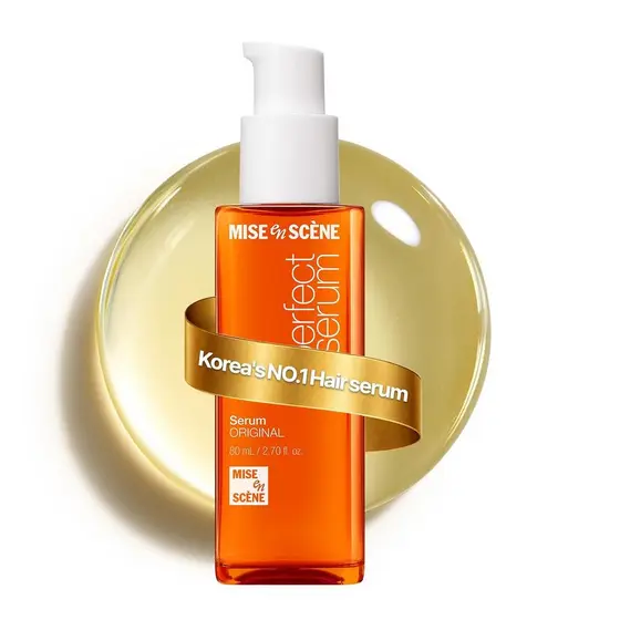 Mise En Scene Perfect Serum Original - Óleo Capilar Protetor Térmico para Cabelos Frisados e Secos | Óleo de Argan |