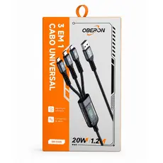 Cabo Oberon OR-C033 Universal 3 em 1 20W