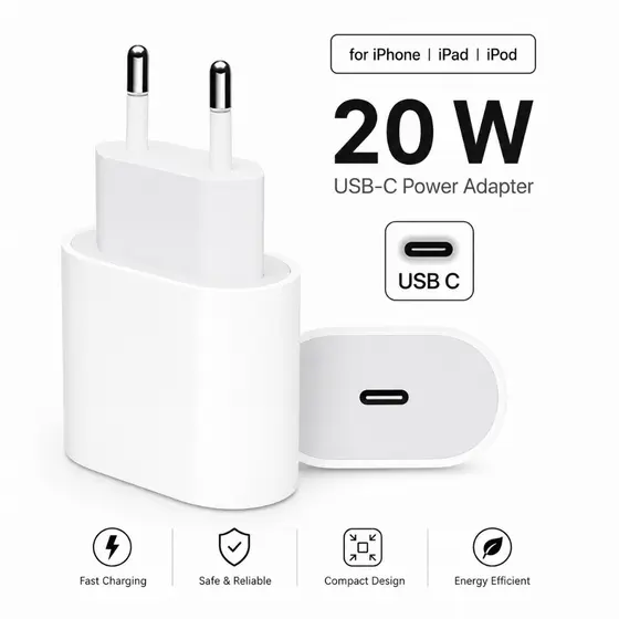 20W USB-C Power Adapter USB-C to Lightning Cable