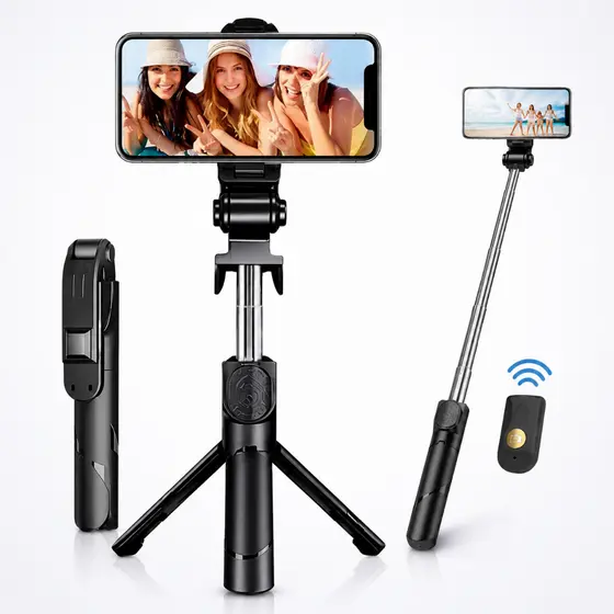 Bastão de Selfie com Tripé Bluetooth MUPIN – 3 em 1