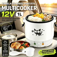 Panela Elétrica De Arroz Multifuncional De 12V Para Carros, Caminhões, Campistas E Trailers