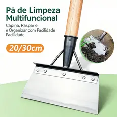 20/25/30cm Pá Multifuncional De Jardim Externo De Aço Inoxidável Plana Para Limpeza Remoção De Ervas Daninhas