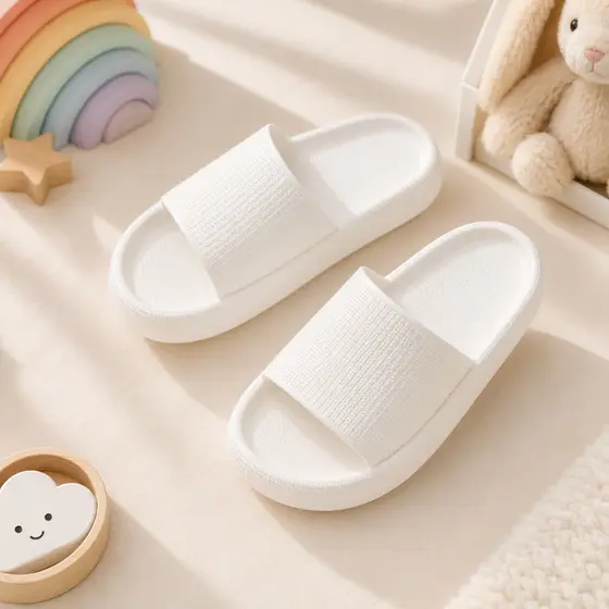 Chinelo Slide Infantil Nuvem Macio Tira Larga Leve Confortável Menino Menina Praia Piscina