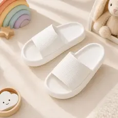 Chinelo Slide Infantil Nuvem Macio Tira Larga Leve Confortável Menino Menina Praia Piscina
