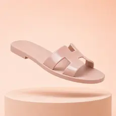 Rasteira Feminina Flat Tira Vazada Confortável Leve Chinelo Casual Elegante Verão Dia a Dia