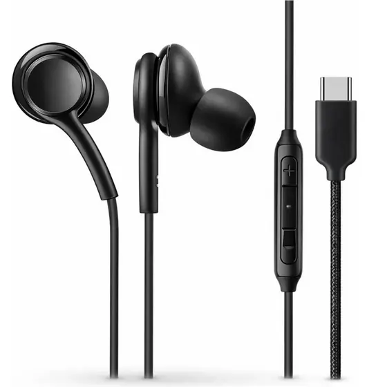 Fone de Ouvido USB Tipo C AKG Áudio Estúdio  DAC Microfone Controle Volume