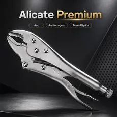 Mordente Curvo Alicate de Pressão 10 Pol 250mm Aço Carbono Robusto