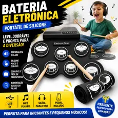 Conjunto De Bateria Eletrônica SUNDANCE 1 Caixa , Com Pedal De Sustentação , Tambor Eletrônico Portátil