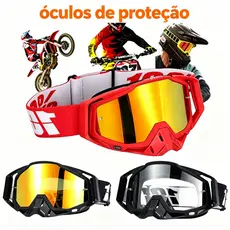 Óculos De Proteção Para 100 Motocross E Para-brisa Off-road vermelho/Preto/branco