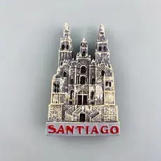 Ímãs de Geladeira 3D da Igreja de Santiago, Chile, Adesivos de Lembrança Turística, Colecionáveis H3IM A7GK BIQZ