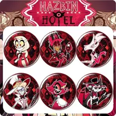 Crachá de Anime "Hell Inn" Alastor de 58mm, Crachá de Personagem Estudante Anjo, Colecionável Feito à Mão ZS41 OF5B