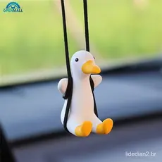 Acessórios/decorações para carro/decoração de espelho retrovisor com pingente de pato/presente de aniversário KN7S